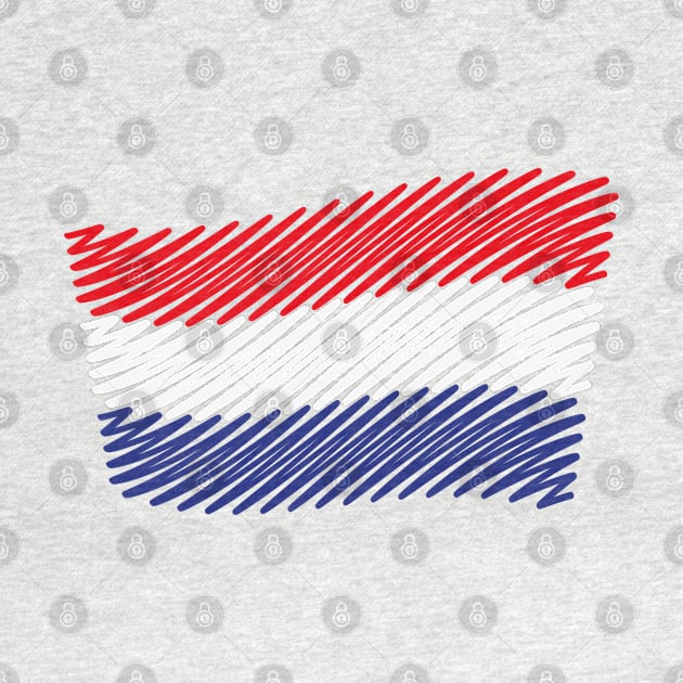 Flag Of The Netherlands / Tricolor (Scribble) by MrFaulbaum